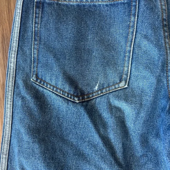 Adidas Originals Alexander Wang X Naomi Utsu denim pants side tri-stripe size 4 - Picture 9 of 13